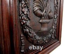 Carved oak panel. High period, Renaissance, carved wood, Collections