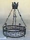 Castle Chandelier 19th Century Wrought Iron Style High Age