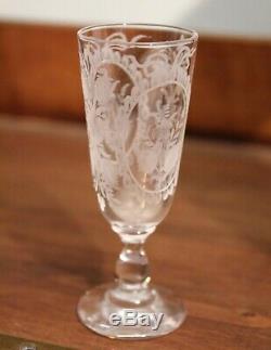 Cellar Liquor Walnut Crystal And Bronze Nineteenth Century Era