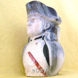 Ceramic Pitcher from the late 19th century, around 1870/1890, depicting Napoleon I.