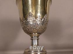 Chalice in Chiseled Silver and Gilt, 19th Century