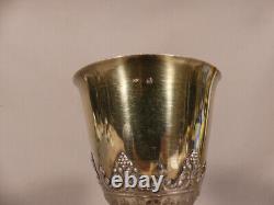 Chalice in Chiseled Silver and Gilt, 19th Century