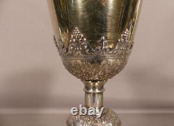 Chalice in Chiseled Silver and Gilt, 19th Century