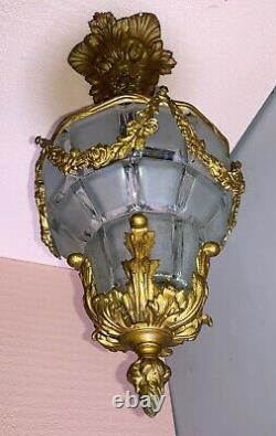 Chandelier / Lantern Style XVI Napoleon Epoque IIII Decoration Bronze Doré Xixeme