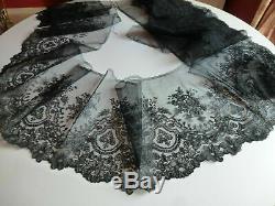 Chantilly Lace Old Bobbin 585 CM X 29 CM Napoleon III Period