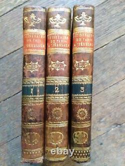 Chateaubriand Itinerary from Paris to Jerusalem 1811 First Edition Period Binding