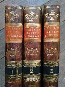 Chateaubriand Itinerary from Paris to Jerusalem 1811 First Edition Period Binding