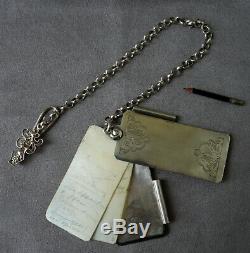 Chatelaine And Carnet De Bal Sterling Silver Nineteenth Epoque Napoleon III
