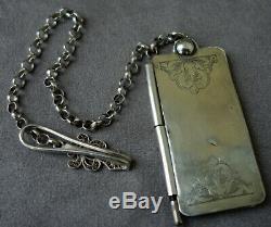 Chatelaine And Carnet De Bal Sterling Silver Nineteenth Epoque Napoleon III