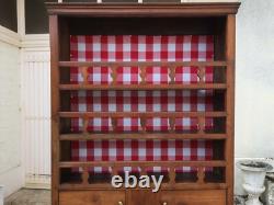 Cherry wood Brittany dish-drainer cupboard, 19th century