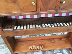 Cherry wood Brittany dish-drainer cupboard, 19th century