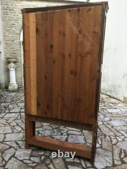 Cherry wood Brittany dish-drainer cupboard, 19th century