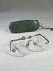 China Old Pair Of Glasses In Their Case In Green Galuchat Time Xix