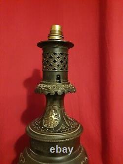 Chinese Bronze Lamp Era XIX Th S