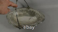 Christofle, Table Center, Basket Basket Silver Metal Era End Xixth