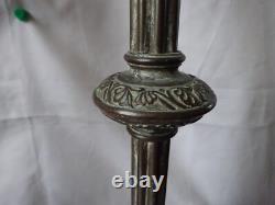 Church Candle Holders in Bronze. 120 early 20th century.
