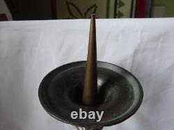 Church Candle Holders in Bronze. 120 early 20th century.