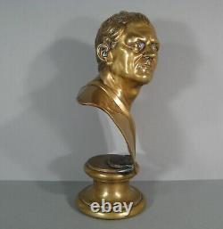 Ciceron Bust In Bronze Sculpture Ancient Epoque 19th Century Marcus Cicero