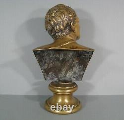 Ciceron Bust In Bronze Sculpture Ancient Epoque 19th Century Marcus Cicero