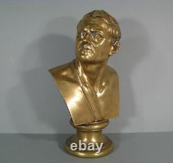 Ciceron Bust In Bronze Sculpture Ancient Epoque 19th Century Marcus Cicero