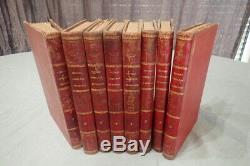 Clearance Lot Of 8 Complete Works Books From Buffon Epoque 1856