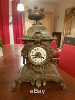 Clock Bronze Combine Napoleon III Era Late Nineteenth S