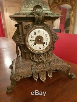 Clock Bronze Combine Napoleon III Era Late Nineteenth S