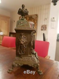 Clock Bronze Combine Napoleon III Era Late Nineteenth S