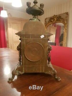 Clock Bronze Combine Napoleon III Era Late Nineteenth S