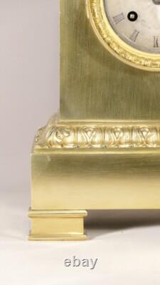 Clock with Angel and the Arts, Gilded Bronze, Restoration Period, 19th Century