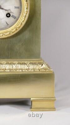 Clock with Angel and the Arts, Gilded Bronze, Restoration Period, 19th Century