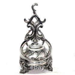 Coffee pot or samovar, 19th century, silver-plated metal