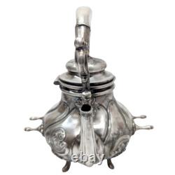 Coffee pot or samovar, 19th century, silver-plated metal