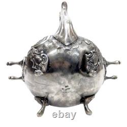 Coffee pot or samovar, 19th century, silver-plated metal
