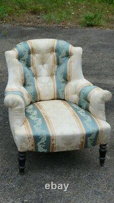 Comfortable Chair Padded Napoleon Iii, 19th Century