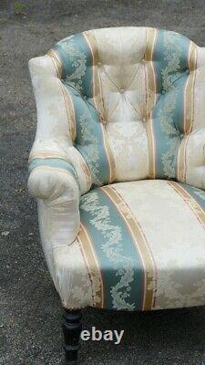 Comfortable Chair Padded Napoleon Iii, 19th Century