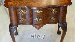 Commode Sautier Formant Console In Dutch Marquetry, Era Xixth