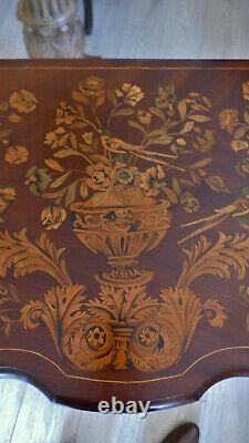 Commode Sautier Formant Console In Dutch Marquetry, Era Xixth