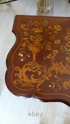 Commode Sautier Formant Console In Dutch Marquetry, Era Xixth