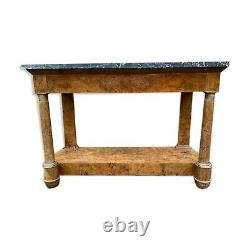 Console 19th Era Empire Detached Column Napoleon Furniture Castle