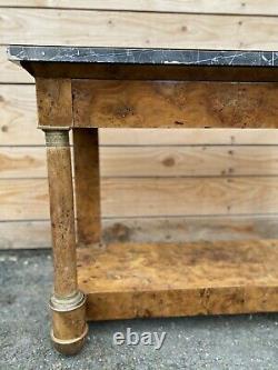 Console 19th Era Empire Detached Column Napoleon Furniture Castle