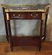 Console Lxvi With Marble Top And Brass Gallery. Late 19th Century Period.