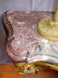 Console Louis XV Style Golden Wood Epoch Napoleon III Second Empire Xixe