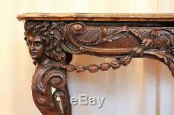 Console Regency Style Carved Wood Time Nineteenth Century