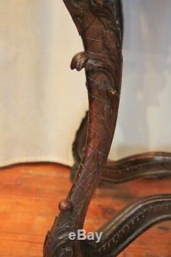 Console Regency Style Carved Wood Time Nineteenth Century