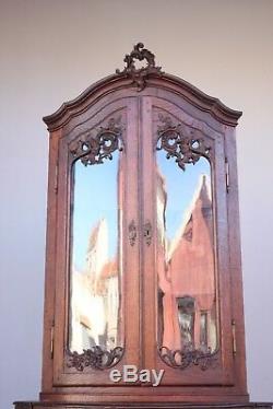 Corner Cabinet Oak Louis XV Style Nineteenth Time