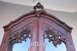 Corner Cabinet Oak Louis XV Style Nineteenth Time