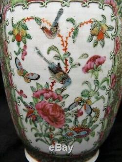 Covered Vase Porcelain Canton China Era Nineteenth Century