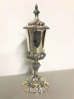 Covered silver cup, 19th century