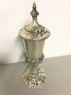 Covered silver cup, 19th century